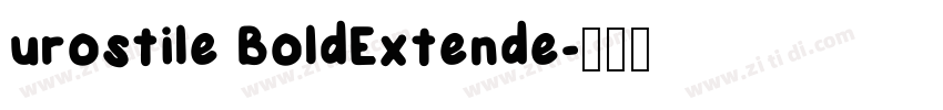urostile BoldExtende字体转换